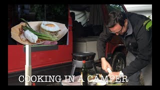 Cooking in a camper van Cheddar Cheese Potato Cakes [upl. by Ailis379]