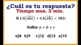 COMPLEMENTO ARITMÉTICO ¿Cuál es tu respuesta [upl. by Cordle]