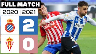 RCD Espanyol  Real Sporting 20 20202021 PARTIDO COMPLETO [upl. by Eirak913]