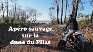 Apéro sauvage en moto sur la dune du Pilat [upl. by Suidualc]