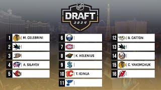 2024 NHL MOCK DRAFT [upl. by Caesar]