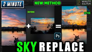 How to replace sky in photoshop 2024 [upl. by Yetak]