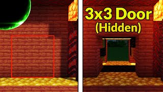 Easy Hidden 3x3 Piston Door Java Edition 1211 amp Down  Minecraft Redstone Engineering Tutorial [upl. by Solon]