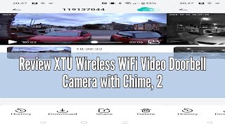 Review XTU Wireless WiFi Video Doorbell Camera with Chime 2K HD Smart Video Doorbell with Camera Ba [upl. by Nhguav]