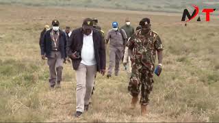 BREAKING NEWSFORMER PRESIDENT UHURU KENYATTA VISITS AMINA MOHAMMEDS DEMOLISHED HOUSE AND CURSE RUTO [upl. by Elletnahs346]