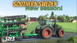 FS22 Svensk gård  Southern Sweden S2 EP 3  Fendt 1038 amp BIG cultivator  Swedish farm work [upl. by Ranilopa]