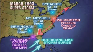 The Storm of The Century 1993 Superstorm  Winter Storm Archive [upl. by Shir223]