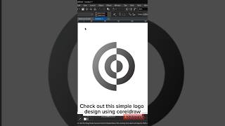 Simple logo design using coreldraw shorts [upl. by Hump934]