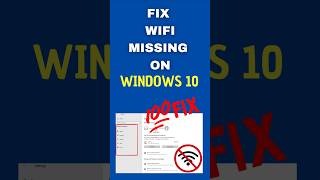 Fix WiFi Not Showing in Settings on Windows [upl. by Jayme]