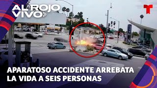 Accidente en California deja cinco adultos y un bebé muertos [upl. by Groeg]