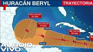 El huracán Beryl toca tierra en el Caribe y avanza hacia México  Al Rojo Vivo  Telemundo [upl. by Einnim41]