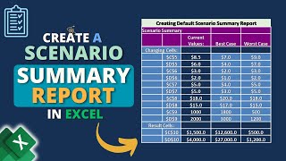 How to Create a Scenario Summary Report in Excel [upl. by Noivad]