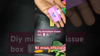 Diy miniature tissue box🧻shorts viralvideo youtubeshorts diy love ytshorts trending youtube🧻 [upl. by Nyraf]