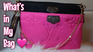 WHAT’S IN MY BAG  LV Maxi Multi Pochette Accessoires Bag [upl. by Ralip]