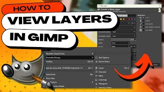 How to View Layers in GIMP Show Hide amp Lock Layers [upl. by Merritt52]