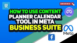 How To Use Content Planner Calendar Tool In Meta Business Suite 2024 [upl. by Dari5]