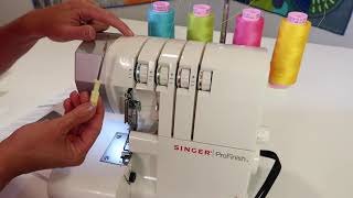 Singer 14CG754 ProFinish Serger Overlock 25 Presser Foot Pressure [upl. by Nnovahs]