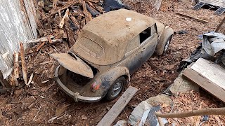 Forgotten Vw Beetle Rescue  Dug amp Pulled from its Grave  Saving it [upl. by Einal361]