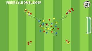 Driblinger Freestyle Foboldøvelse 03 U8 U9 U10 U11 [upl. by Olracnaig]