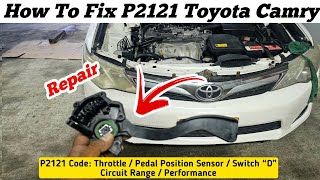 p2121 throttlepedal position sensorswitch d circuit rangeperformance  Solution 💯 [upl. by Boycie]