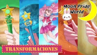 Sailor Moon Crystal  Temporada 2 Transformaciones [upl. by Remmos]