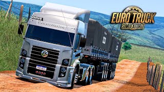 Vw Constellation 25460 Bitrem no Atoleiro  Euro Truck 2 Mods 152 [upl. by Ayikahs363]