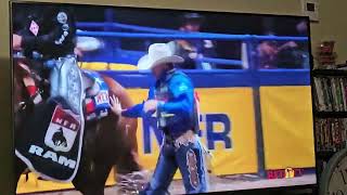 2023 NFR National Finals Rodeo Round 2 Saddle Bronc The Wright Brothers [upl. by Hartwell340]