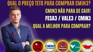 QUAL O PREÇO TETO Para COMPRAR CMIN3 FERBASA ESTÁ BARATO DEMAIS Para IGNORAR [upl. by Lili]