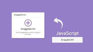 How to make Draggable Div Element in JavaScript [upl. by Hnad]