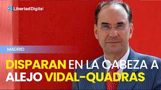 Disparan en la cabeza a Alejo VidalQuadras en una céntrica calle de Madrid [upl. by Annahsit]