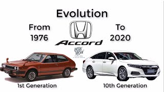 Honda Accord Evolution History from First Generation 1976 to Latest Model Tenth Generation 2020 [upl. by Cawley561]