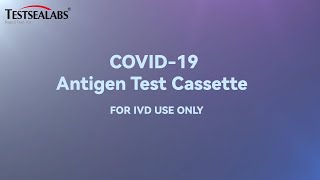 Testsealabs COVID19 Antigen Test Cassette Nasopharyngeal Swab [upl. by Siuluj]