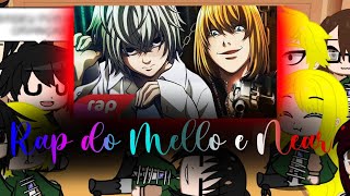 AOT Reagindo ah Near e mello Rap\ €GACHA CLUB [upl. by Anirec]