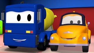 Tom the Tow Truck and the Concrete Truck in Car City  Trucks cartoon for kids [upl. by Eyoj804]