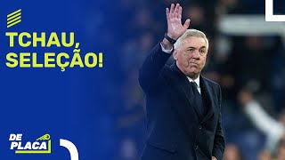 ANCELOTTI RENOVA COM REAL MADRID E RECUSA SELEÃ‡ÃƒO BRASILEIRA MERCADO DA BOLA  De Placa 291223 [upl. by Anemaj]