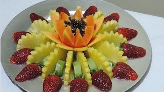 HOW TO MAKE A FRUIT CENTER LESSON 01  By JPereira Art Carving Fruits [upl. by Eimat]