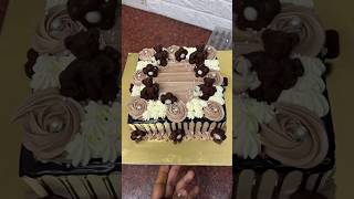 Beautiful cake making chocolate squares cake chocolatecake shortsfeed cakedecorating shorts [upl. by Notsua928]