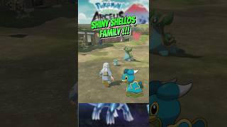 Pokemon Legends Arceus Shiny Shellos Gastrodon All Evolution pokemonlegendsarceus [upl. by Uhp491]