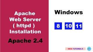 Apache 24 Web Server downloading and installation on Windows 11 [upl. by Eiwoh]