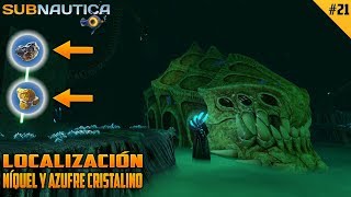 Localización NÍQUEL y AZUFRE CRISTALINO ✨ 20  Subnautica Versión final [upl. by Aztilay]