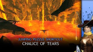 Guild Wars 2 Jumping Puzzle Shortcut  Chalice of Tears Skip up the Volcano [upl. by Gawain]