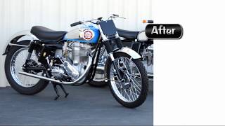 Restoration of a classic BSA Motorcycle [upl. by Ailahs345]