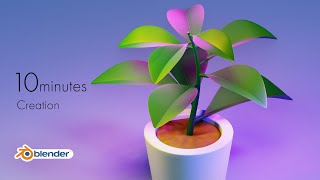 【blender】植物を超簡単モデリング！ [upl. by Iharas7]