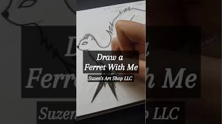 Draw a Ferret With Me suzensartshop [upl. by Nimra]