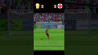 Belgium vs England best penalty match highlights efootballmobile fifa efootball efootball2024 [upl. by Einahpit]