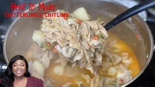 How To CLEAN and Cook ChitlinsChitterlings  Cook With Me  KitchenNotesfromNancy [upl. by Orgalim290]