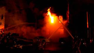 Row Home Fire South Lehigh Street Video 2 of 2 Tamaqua PA  752011 TamaquaAreacom [upl. by Pappano]