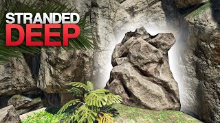 PROSPECTING A COLLAPSED CAVE Stranded Deep S4 Episode 32 [upl. by Eilrahs]