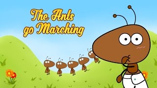 The Ants Go Marching One by One  Ants Song with Lyrics  Nursery Rhymes for Kids by Luke amp Mary [upl. by Malvina59]