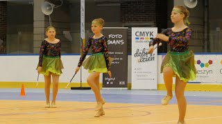 Mażoretki  baton duo trio  Majorettes  Cieszyn [upl. by Alage162]